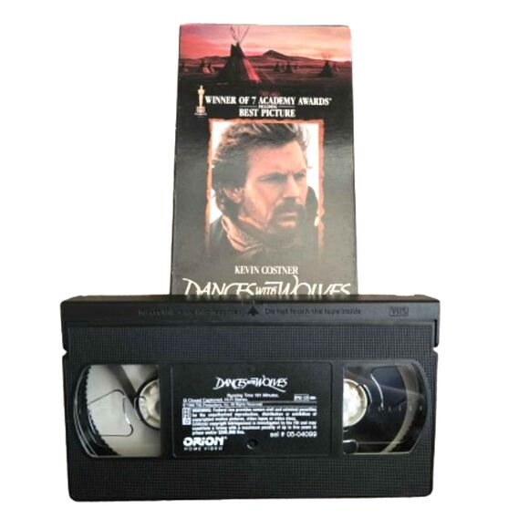 Dances with Wolves VHS 1991 Kevin Costner Mary McDonnell Western Drama - Picture 3 of 5